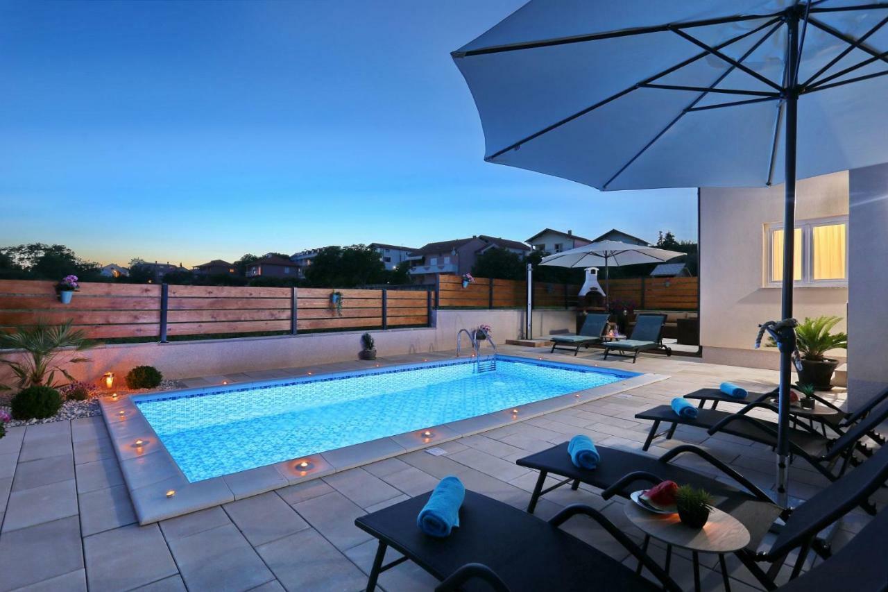 Punta Garden Pool House Villa Posedarje Kültér fotó