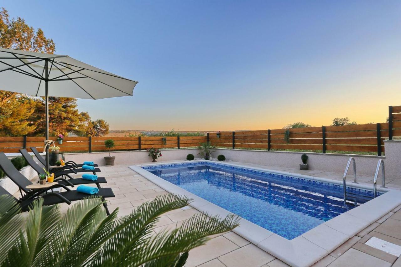 Punta Garden Pool House Villa Posedarje Kültér fotó