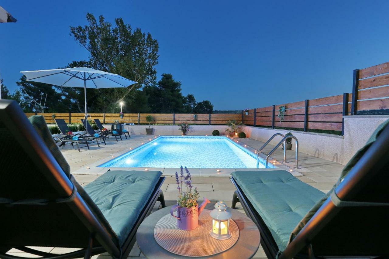 Punta Garden Pool House Villa Posedarje Kültér fotó