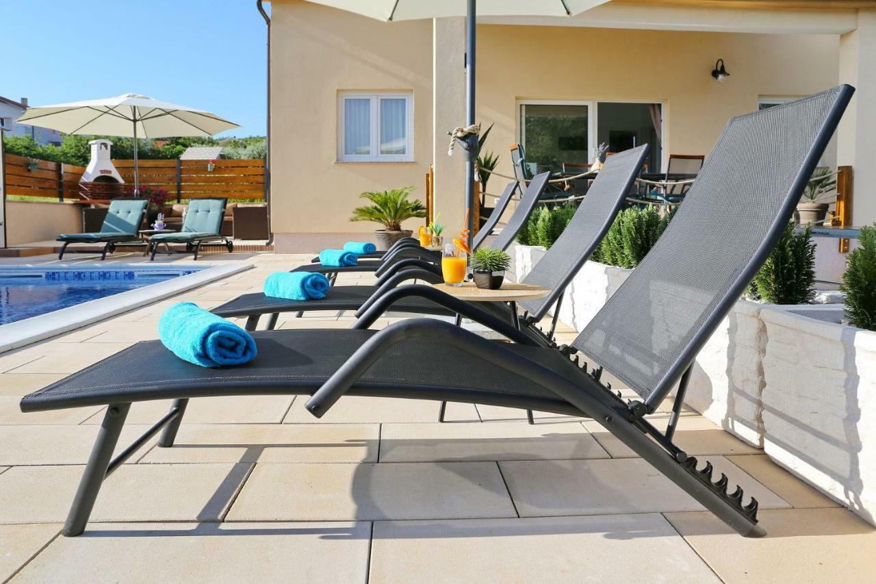 Punta Garden Pool House Villa Posedarje Kültér fotó